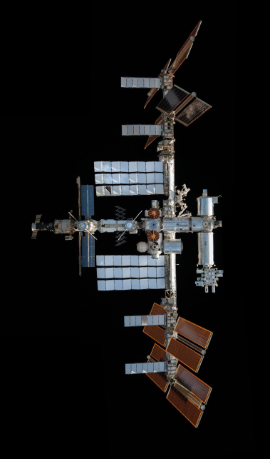 ISS in de ruimte